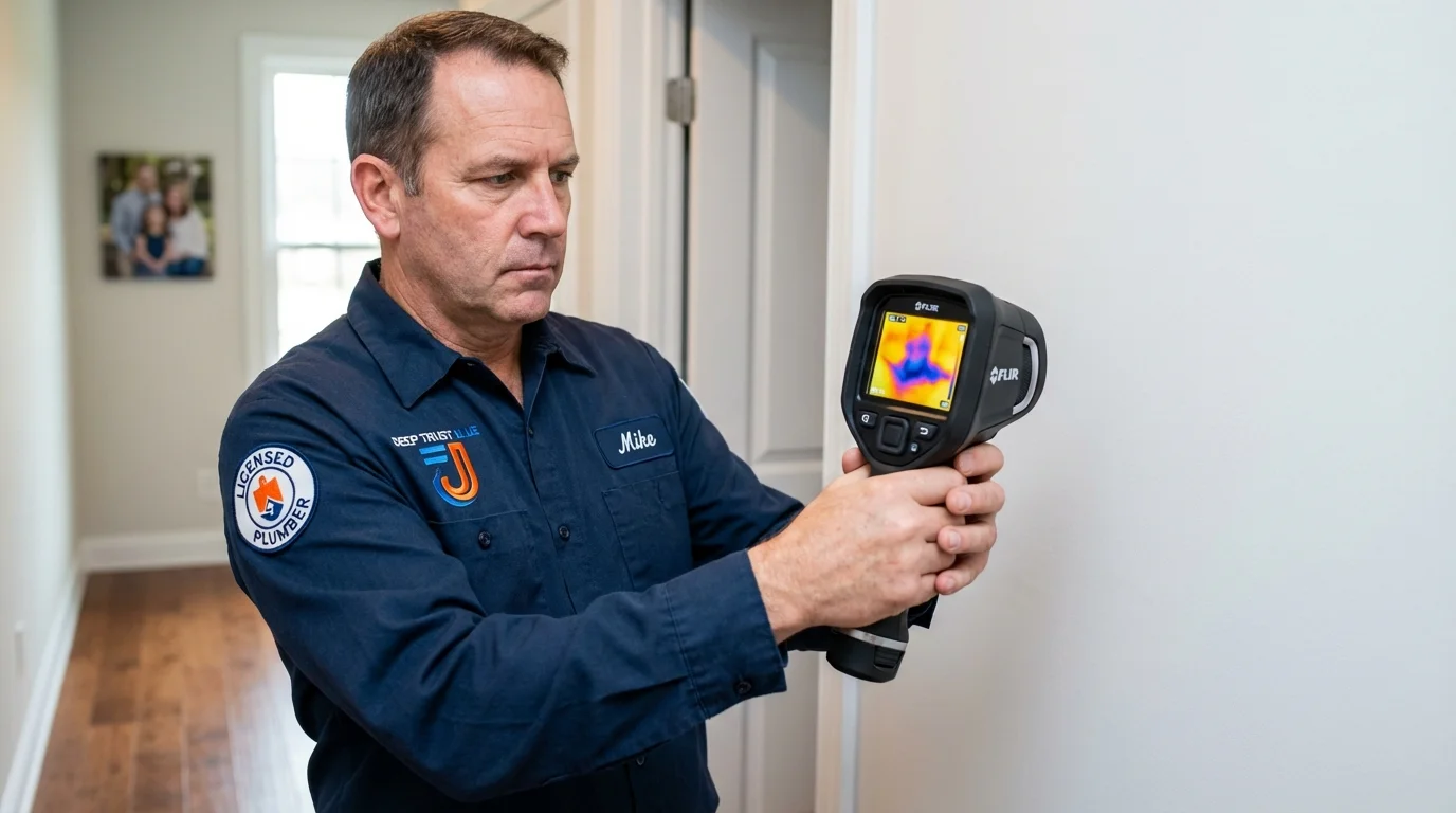 Thermal imaging leak detection by Johns Plumbing LLC in Stephens City